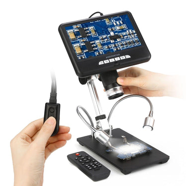 Andonstar AD207 7 inch 3D Digital Microscope Soldering Tool for Phone/PCB/SMD Repair with Image Rotate Function - NSE Imports
